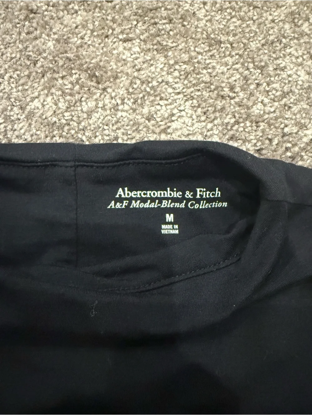 Abercrombie & Fitch Black Sleeveless Mock Neck Tank